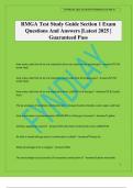 RMGA Test Study Guide Section 1 Exam Questions And Answers &vert;Latest 2025 &vert; Guaranteed Pass