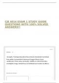 CJE 4014 EXAM 1 STUDY GUIDE QUESTIONS WITH 100&percnt; SOLVED ANSWERS&excl;&excl;