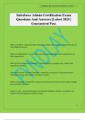 Salesforce Admin Certification Exam Questions And Answers &vert;Latest 2025 &vert; Guaranteed Pass