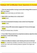 HUBSPOT SM Certification Exam 2025 Update Newest Questions and Answers Latest &lpar;2025 &sol; 2026&rpar; &lpar;Verified Answers&rpar;