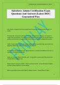 Salesforce Admin Certification Exam Questions And Answers &vert;Latest 2025 &vert; Guaranteed Pass