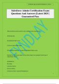 Salesforce Admin Certification Exam Questions And Answers &vert;Latest 2025 &vert; Guaranteed Pass