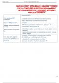 NUR 8022 TEST BANK EXAM 3 NEWEST VERSION  2025 COMPLETE QUESTIONS AND CORRECT  DETAILED ANSWERS VERIFIED ANSWERS  ALREADY GRDAED A