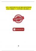 ATI Capstone Exam 2025&colon; Key Questions and Answers for A&plus; Success
