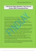 USI Exam Study Questions And Answers &vert;Latest 2025 &vert; Guaranteed Pass
