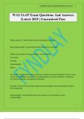 WAS IAAP Exam Questions And Answers &vert;Latest 2025 &vert; Guaranteed Pass