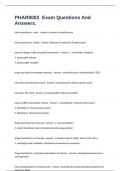 PHAR0002  Exam Questions And Answers&period;