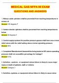 Medical Gas NFPA 99 Exam Latest 2025 Actual Questions and Verified Answers &lpar;2025 &sol; 2026&rpar; A&plus; Grade 100&percnt; Guarantee Verified by Experts