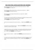 BESC 3010 FINAL EXAM QUESTIONS AND ANSWERS
