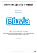 Samenvatting prince2 foundation