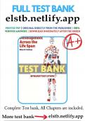 Comprehensive&colon; Test bank for development across the life span 9th edition feldman full chapter