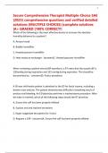 Secure Comprehensive Therapist Multiple-Choice SAE &lpar;2025&rpar; comprehensive questions and verified detailed solutions &lpar;MULTIPLE CHOICES&rpar; &vert;complete solutions &vert;A&plus; GRADED &vert;100&percnt; CORRECT&excl;&excl;