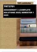 TRT3701 ASSIGNMENT 3 &lpar;COMPLETE SOLUTIONS 2025&rpar; SEMESTER 1 2025&period;