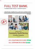 Test Bank For Community Health Nursing&colon;A Canadian Perspective 6th Edition Author&colon;Stamler And Yiu&period;&vert;&vert;All Chapters 1-33 INCLUDED&vert;&vert;LATEST UPDTAED EDITION&period;