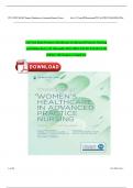 Full Test Bank Women&rsquo;s Healthcare in Advanced Practice Nursing 3rd Edition by Ivy M&period; Alexander PhD APRN ANP-BC FAANP FAAN &lpar;Editor&rpar; Graded A&plus; ISBN&colon;9780826167217 Newest Edition 2025 Instant Download