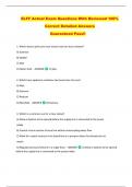 ELFF Actual Exam Questions With Reviewed 100&percnt;  Correct Detailed Answers  Guaranteed Pass&excl;&excl; 