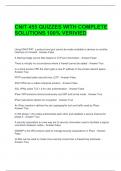 CNIT 455 QUIZZES WITH COMPLETE SOLUTIONS 100&percnt; VERIVIED 