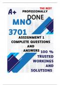 MNO3701 Assignment 1 &lpar;COMPLETE GUIDELINE&rpar; Semester 1 2025 - DUE April 2025