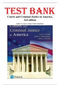 Test Bank For Courts and Criminal Justice in America&comma; Updated Edition 3rd Edition by Larry J&period; Siegel