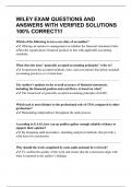 WILEY EXAM QUESTIONS AND ANSWERS WITH VERIFIED SOLUTIONS 100&percnt; CORRECT&excl;&excl;&excl; 