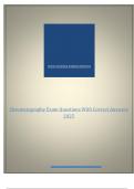 Chromatography Exam Questions With Correct Answers  2025 