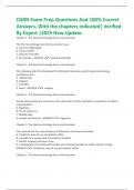CGRN Exam Prep Questions And 100&percnt; Correct Answers&comma; With the chapters indicated&vert; Verified By Expert &vert;2025 New Update&period;
