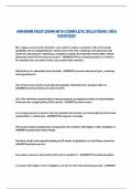 AWHONN PEOP EXAM WITH COMPLETE SOLUTIONS 100&percnt; VERIFIED&excl;&excl;