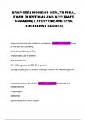 NRNP 6552 WOMEN'S HEALTH FINAL EXAM QUESTIONS AND ACCURATE ANSWERS&vert; LATEST UPDATE 2025&vert; &lpar;EXCELLENT SCORES&rpar;