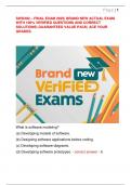 SWD392 &ndash; FINAL EXAM 2025&vert; BRAND NEW ACTUAL EXAM  WITH 100&percnt; VERIFIED QUESTIONS AND CORRECT  SOLUTIONS&vert; GUARANTEED VALUE PACK&vert; ACE YOUR  GRADES&period;