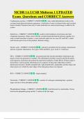MCDB 1A UCSB Midterm 1 UPDATED    Exam  Questions and CORRECT Answers 