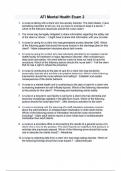 ATI Mental Health Exam 2