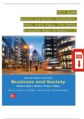 Test Bank Business and Society&colon; Stakeholders&comma; Ethics&comma; Public Policy&comma; 17th Edition&period; By Lawrence&comma; Weber&comma; All Chapters 1 &ndash; 19&vert;&vert; Latest Edition&vert;&vert; 100&percnt; Verified Answers