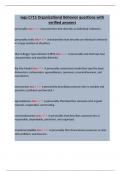 wgu C715 Organizational Behavior questions with verified answers