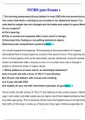 Nursing 320 Exam 1 Questions With Complete Solutions 2025&sol;2026 Latest Update 