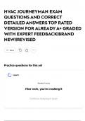 HVAC JOURNEYMAN EXAM QUESTIONS AND CORRECT DETAILED ANSWERS TOP RATED VERSION FOR ALREADY A&plus; GRADED WITH EXPERT FEEDBACK&vert;BRAND NEW&excl;&vert;REVISED