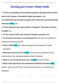 Nursing 320&colon; Exam 1 Study Guide Questions with complete solutions 2025&sol;2026&period;