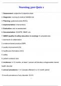 NURS 320 Quiz 1 Exam Questions With Correct approvedPassed  Answers 2025&sol;2026 Latest update&period; Guaranteed Success&excl;&excl;&excl;&excl;