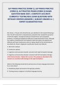 SLP PRAXIS PRACTICE &lpar;FORM 1&rpar;&comma; SLP PRAXIS PRACTICE  &lpar;FORM 2&rpar;&comma; SLP PRACTICE PRAXIS &lpar;FORM 3&rpar; EXAMS  QUESTION BANK 2025 &vert; COMPLETE ACCURATE  CURRENTLY TESTING REAL EXAM QUESTIONS WITH  DETAILED VERIFIED ANSWERS &vert; ALREADY GRADED A&plus; &vert;  EXPERT GUARANTEED PASS