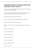 Gold book louisiana cosmetology Final Exam And 100&percnt; Correct Answers&period;