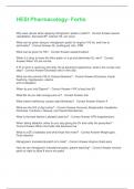 HESI Pharmacology- Fortis &vert; Questions and Answers &vert; 2025 Update &vert; 100&percnt; Correct&period;