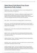 State Board Gold Book Prep Exam Questions Fully Solved&period;