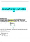 NUR 334 PHARM EXAM 2 REVIEW NOTES WITH COMPLETE SOLUTIONS &vert; UPDATED 2025