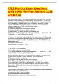 ATLS Practice Exam Questions With 100- Verified Answers 2025 Graded A&plus;&period;