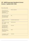 CST - NBSTSA app exams Questions & Correct Answers &sol; Updated 2025&sol; 2026&period;