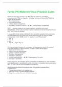 Fortis-PN-Maternity Hesi Practice Exam  &vert; Latest 2025 Update with complete solution&period;