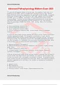 Advanced Pathophysiology Midterm Exam 2025