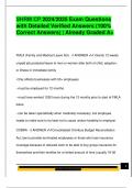 SHRM CP 2024&sol;2025 Exam Questions  with Detailed Verified Answers &lpar;100&percnt;  Correct Answers&rpar; &vert; Already Graded A&plus;