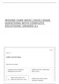 WOUND CARE WCEI &lpar;2025&rpar; EXAM QUESTIONS WITH COMPLETE SOLUTIONS&comma; GRADED A&plus;
