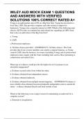 WILEY AUD MOCK EXAM 1 QUESTIONS AND ANSWERS WITH VERIFIED SOLUTIONS 100&percnt; CORRECT RATED A&plus;