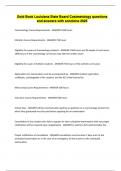 Gold Book Louisiana State Board Costmetology questions and answers with solutions 2025&period;